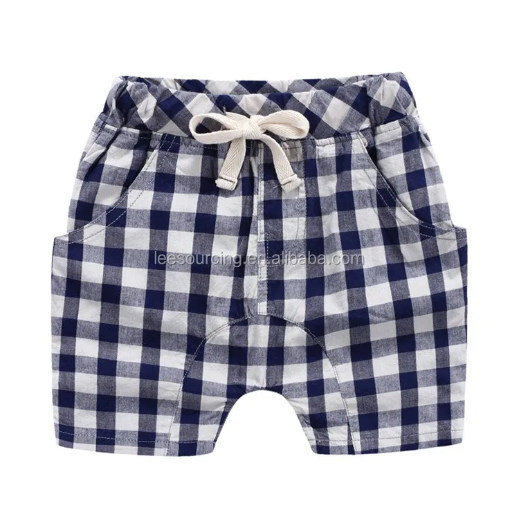  Toddler Baby Boys Checkerboard Plaid Print Short