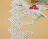 pure white trimmings milk silk flower lace trims sewing Costume french lace trimming