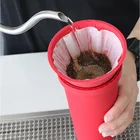 2019 OEM Food Grade Reusable Pour Over Dripper Water Filter Silicone Cone V60new Silicone Cone Coffee