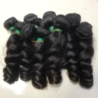 Grade 10a bulk double drawn raw wholesale human unprocessed brazilian bundles loose wave virgin cuticle aligned hair