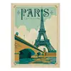 High quality Matte Paris France Eiffel Tower Postcard