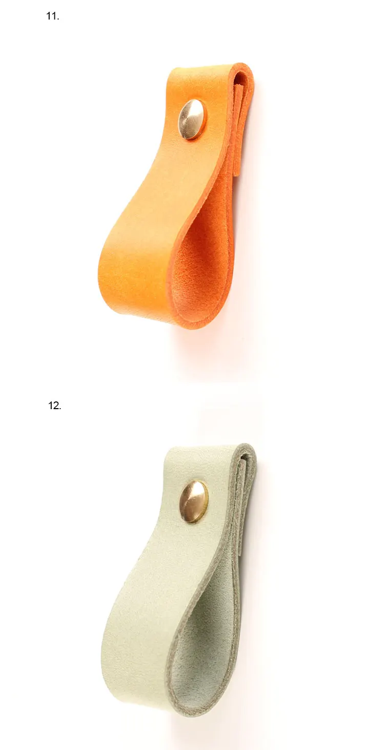 Cabinet Handle Soft PU Leather Dresser Drawer Door Knobs Pull Handle Furniture Hardware Dresser Knobs Furniture Knob   VT-01.141