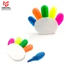 Hot Sell 5 in 1 Hand Shape highlighter for promotion and gift