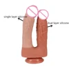 Hot Selling Silicone Double Dildo Two Dongs with Suction Cup dildos for Women