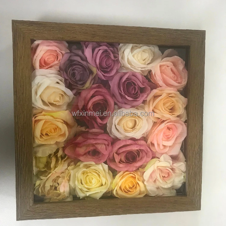 Shadow Box Frame With Flowers