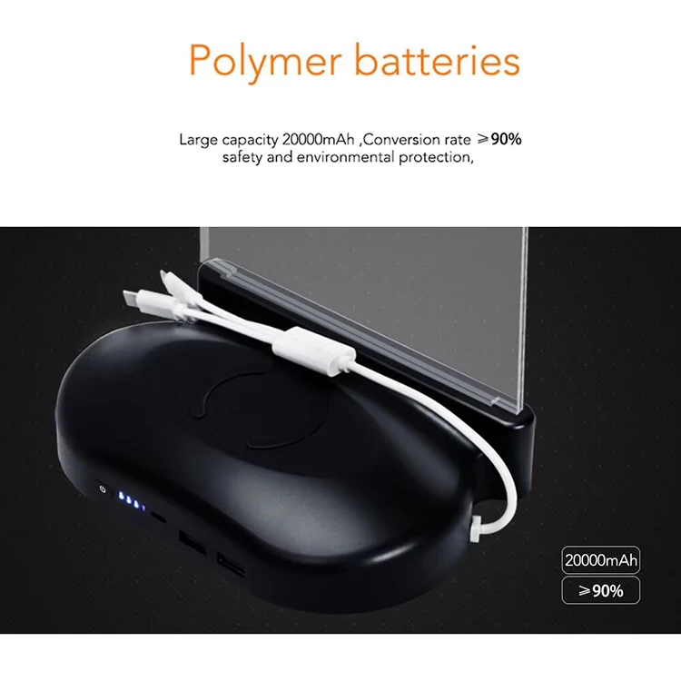 Qi Wireless Charger Universal Advertising And Mobile Phone Power Bank Charging Station For iPhone - ANKUX.COM