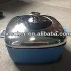 Square aluminium die-casting sauce pot