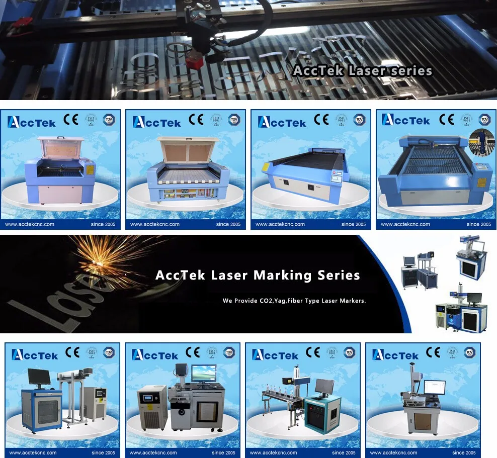 acctek 1390 co2 laser engraving and cutting machine sheet metal laser cutting machine price