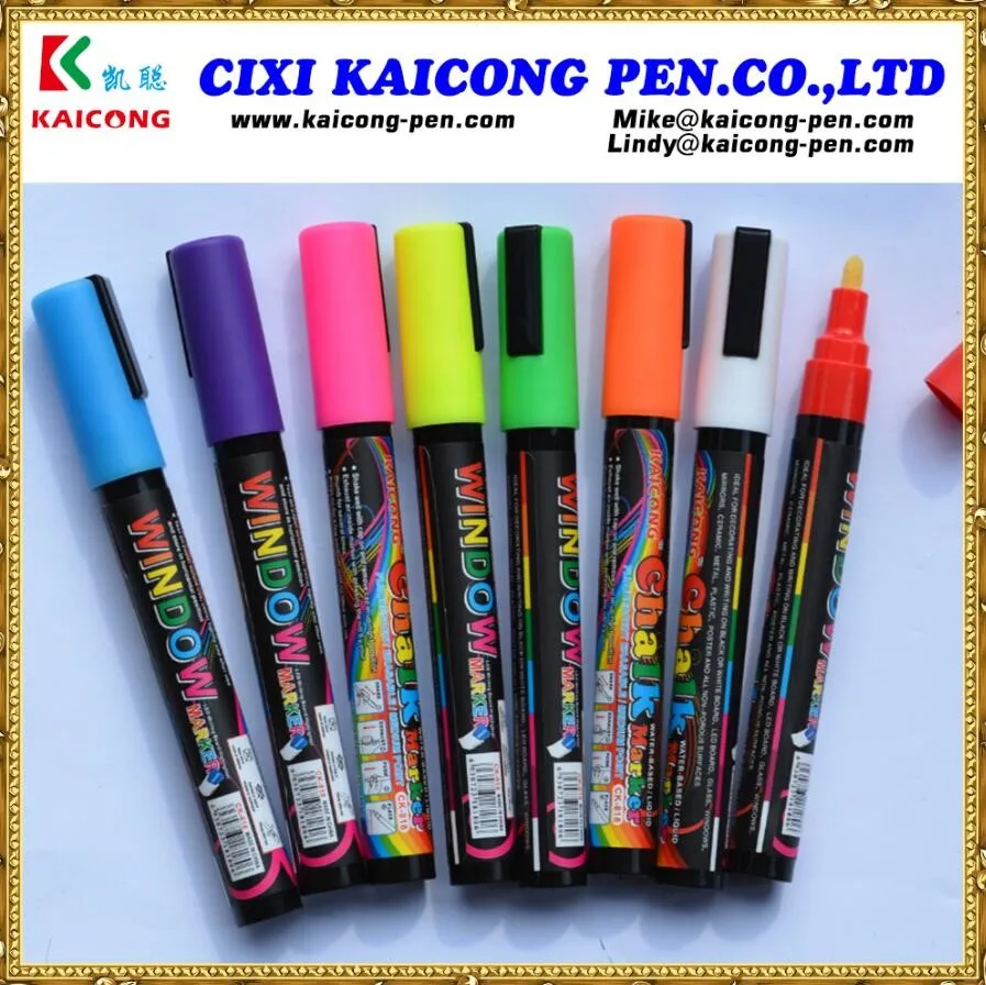 Waterbased Fluorescent Marker Liquid Chalk Marker Pen /window Marker