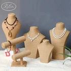 Bust shaped handmade table top necklace stand