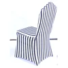 Wholesale black and white stripe elastic spandex chair cover, chair cover for party