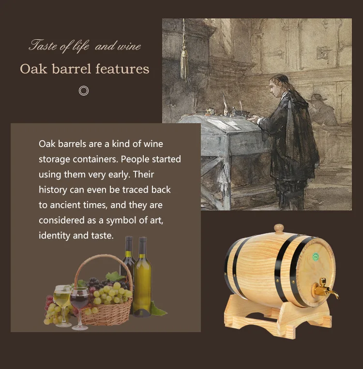 5l natural oak beer barrel small wooden wine barrel with tap