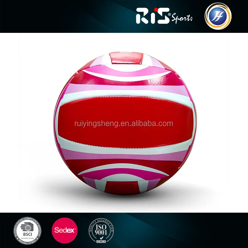 High quality beach ball logo customized PVC Volleyball in size 5