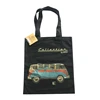 100% recyclable black cotton tote bag
