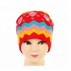 MAIN PRODUCT special design knitted women winter hat and scarf set from China