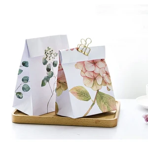 flowers leave plants best gift bags with sticker for christmas