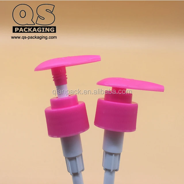 22/410 black lotion pump with long nozzle and clip lock