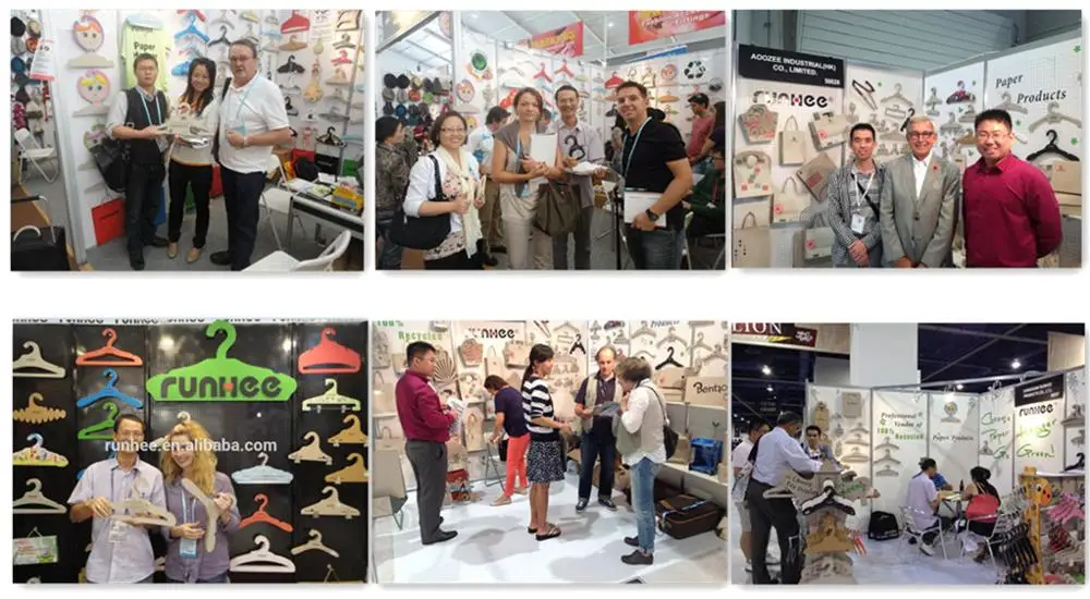 Recycled Paper Custom Cardboard Hangers 10cm Width For Slippers And Shoes