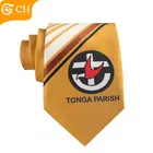 Custom Logo Brown Necktie Cheap Polyester School Uniform Ties