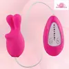 japan hot school girl sex toy 4 speed silicone rabbit ears vibrator