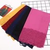 Muslim single colored folding scarves wholesale