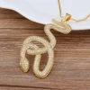 Top Quality Big Gold Snake Choke Pendant Charms Jewelry Hot Sale Men Women Necklace Luxury Cubic Zircon Fashion Pendant Jewelry