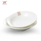 Food Grade Melamine Custom Logo Round Plate Buffet Fruit Salad Dish
