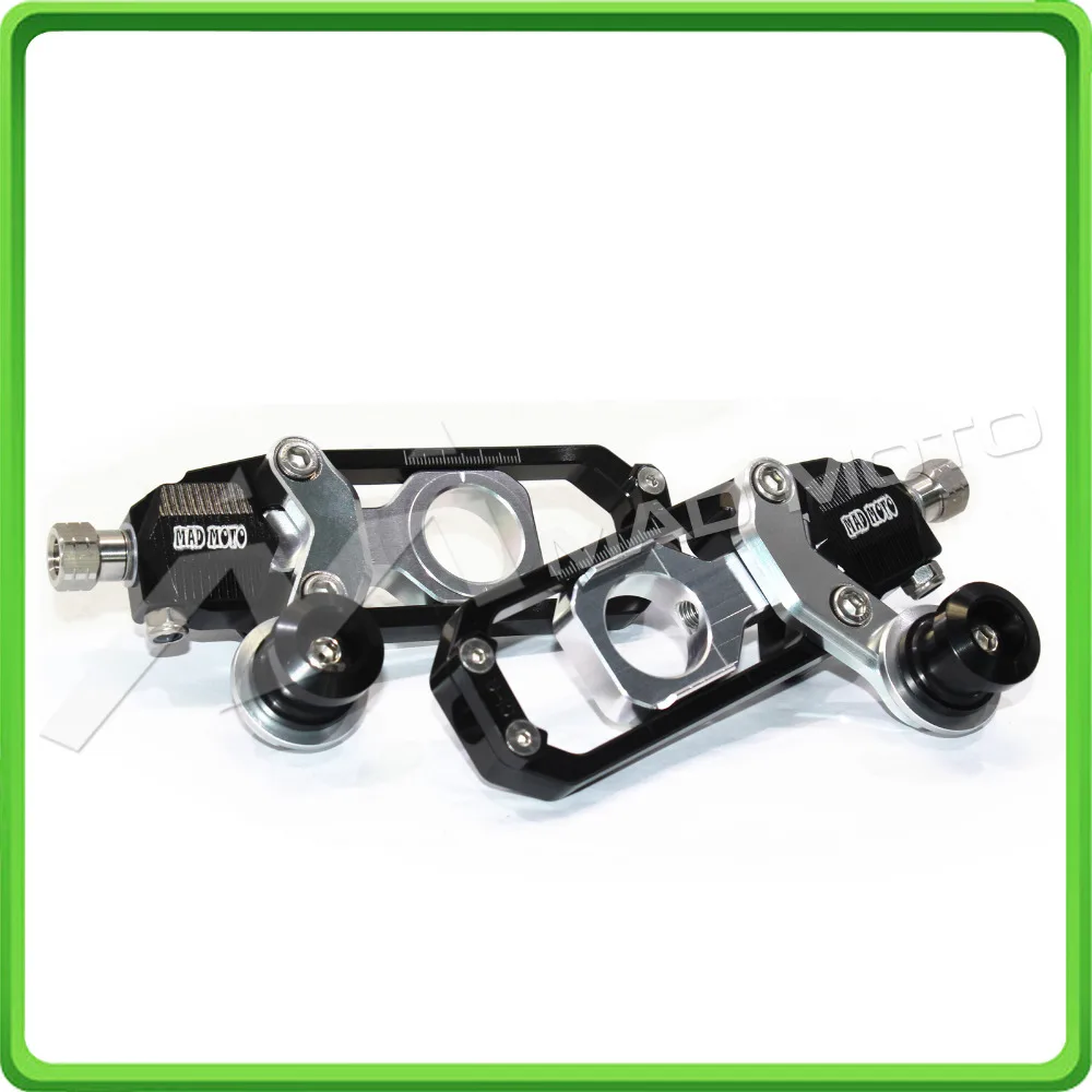 Chain Tensioner Adjuster with bobbins for HONDA CBR 1000 RR CBR1000RR 2008 2009 2010 2011 2012 2013 2014 2015 2016 Black&Silver (6)