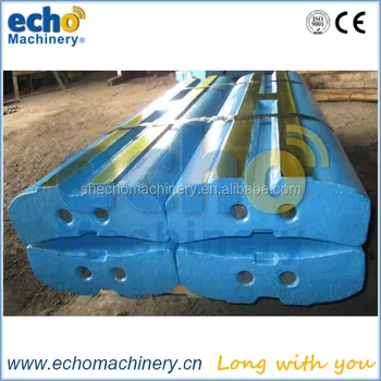 martensitic steel Extec I-C13 impact crusher blow bar for recycling concrete with rebar