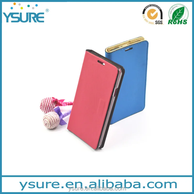Simpler than Simple Pure Color Design Leather Phone Case For Alcatel One Touch POP C5 With Plaid Pattern Lining