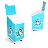 Advertising Dump Bin Display with Wheels,Corrugated Cardboard Paper Square Dump Bin,Recycling Retail Dump Bins