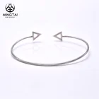 Triangle silver bangles 925 with Zircon, bangles jewelry bracelets