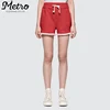 New School Style Cotton Women Shorts Sweat Jogger Shorts French Terry High Waist Cute Shorts
