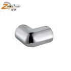 Small durable chrome l shape round tube sofa legs and furniture legs triangle sofa leg corner sofa metal foot