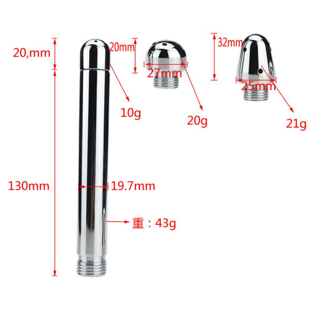 Aluminum Alloy Anal Shower Water Nozzle Anus Cleaning Enema Kit with Plug  Head| Alibaba.com