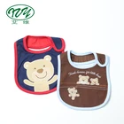 Custom Embroider Foldable White Cotton Baby Bibs