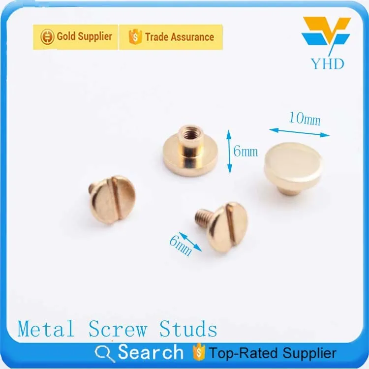 fashion 2017 new product shiny gold metal brass decorative studs for shoes