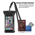 New designed clear waterproof phone case bag Customized logo for iphone waterproof case