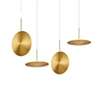 High quality Contemporary gold dome globe pendant light hanging round chandelier luxury