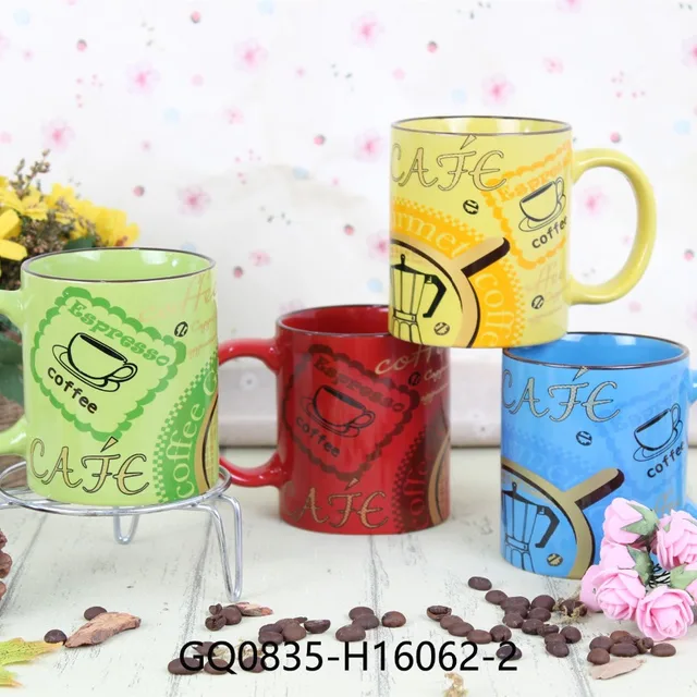 11oz custom neon color ceramic mugs cups souvenir mug spraying