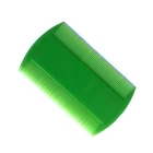 Xinlinda brand hot selling green color and custom color portable widely use plastic lice hair comb
