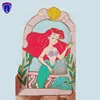 Ariel Stained Glass pins The Little Mermaid Fantasy Pin translucent lapel pin printed badge LE 70 Rare