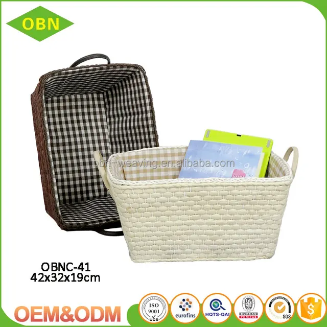 factory cotton lining natural material straw basket weaving