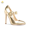 Infinite Stroll Girl G181212 OEM custom logo european style lady party high heel brand comfort classic leather shoe for women