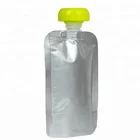 reusable stand up pouch with spout juice drink baby food foil liquid pouch