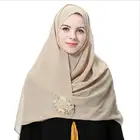 Fashion Plain Chiffon Muslim Hijab Luxury Malaysia Arab Hijab