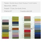 wholesale woven plain style 100% cotton Double-sided oblique slub washed fabric for fashion, outdoor wear, casual wear, ect