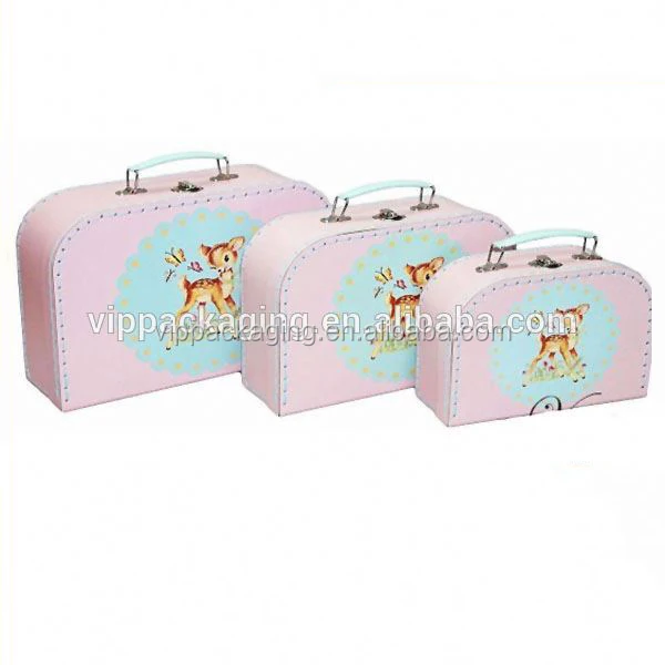 top quality luxury suitcase shaped gift box small paper mache