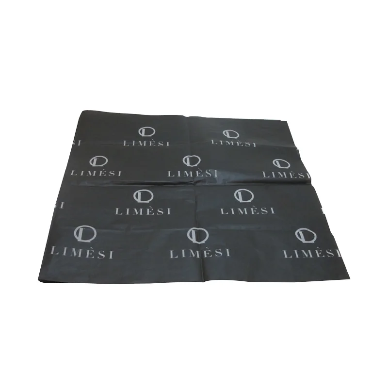 custom printed wrapping paper black tissue paper