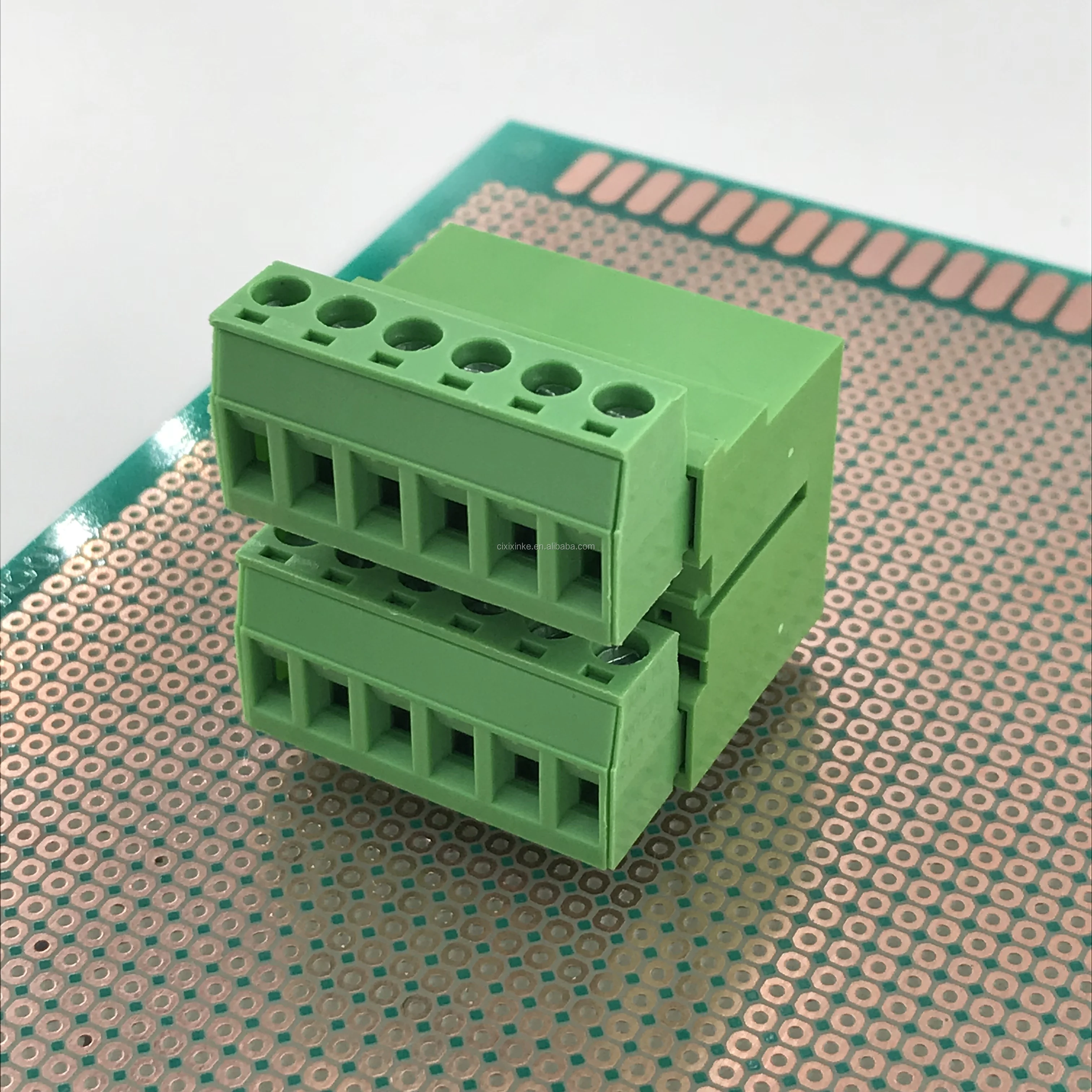 Double Row Pluggable Pcb Terminal Block With 5 08mm Pitch Two Layer